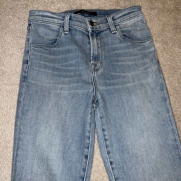 J Brand Maria High Rise Skinny Jeans Women’s Size 25 Light Wash Stretch - Picture 2 of 7
